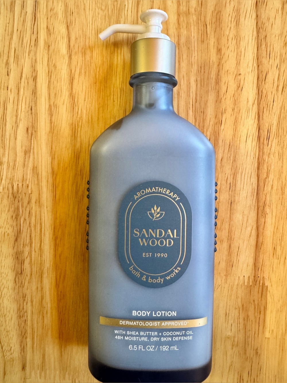 Bath & Body Works Sandalwood Body Lotion - Blue Gray Bottle
